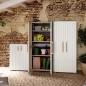 Keter Aufbewahrungsschrank Niedrig Groove Beige und Sandfarben Keter Aufbewahrungsschrank Niedrig Groove Beige und Sandfarben