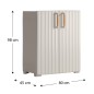 Keter Aufbewahrungsschrank Niedrig Groove Beige und Sandfarben Keter Aufbewahrungsschrank Niedrig Groove Beige und Sandfarben