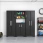 Keter Lagerschrank Detroit Hoch Schwarz Keter Lagerschrank Detroit Hoch Schwarz