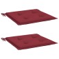 vidaXL Gartenstuhl-Kissen 2 Stk. Weinrot 40x40x3 cm Oxford-Gewebe vidaXL Gartenstuhl-Kissen 2 Stk. Weinrot 40x40x3 cm Oxford-Gewebe