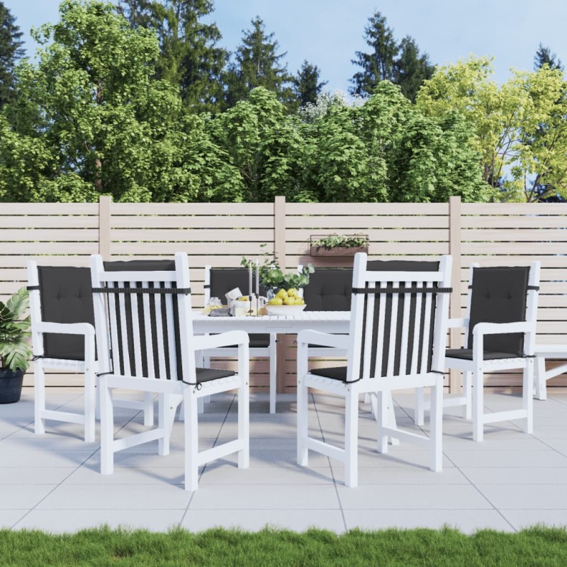 vidaXL Gartenstuhlauflagen für Niedriglehner 6 Stk. Schwarz 100x50x3cm vidaXL Gartenstuhlauflagen für Niedriglehner 6 Stk. Schwarz 100x50x3cm