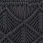 vidaXL Makramee Sitzpuff Handgefertigt Anthrazit 45x30 cm Baumwolle vidaXL Makramee Sitzpuff Handgefertigt Anthrazit 45x30 cm Baumwolle