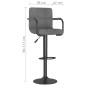 vidaXL Barhocker 2 Stk. Hellgrau Stoff vidaXL Barhocker 2 Stk. Hellgrau Stoff