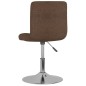 vidaXL Drehbarer Barhocker Braun Stoff vidaXL Drehbarer Barhocker Braun Stoff