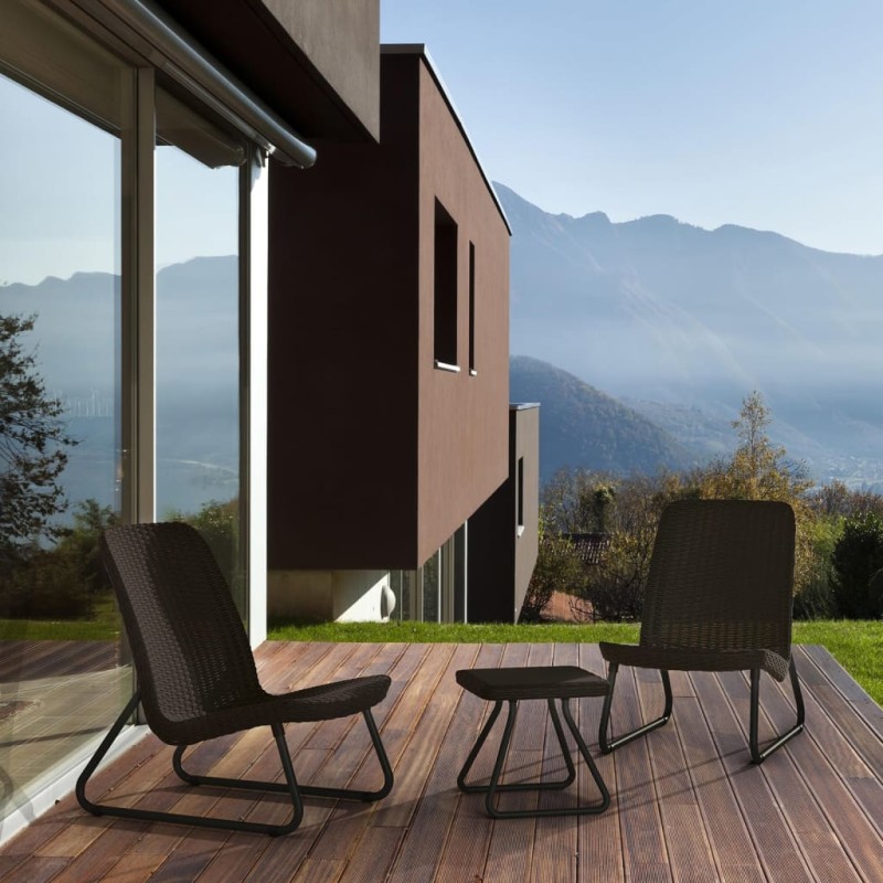 Keter Gartengarnitur 3-tlg. Rio Cappuccino 218157 Keter Gartengarnitur 3-tlg. Rio Cappuccino 218157