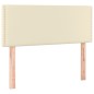 vidaXL Boxspringbett mit Matratze Creme 100x200 cm Kunstleder vidaXL Boxspringbett mit Matratze Creme 100x200 cm Kunstleder