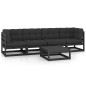 5-tlg. Garten-Lounge-Set mit Kissen Massivholz Kiefer 5-tlg. Garten-Lounge-Set mit Kissen Massivholz Kiefer