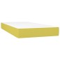 vidaXL Boxspringbett mit Matratze & LED Grün 100x200 cm Stoff vidaXL Boxspringbett mit Matratze & LED Grün 100x200 cm Stoff
