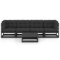 5-tlg. Garten-Lounge-Set mit Kissen Massivholz Kiefer 5-tlg. Garten-Lounge-Set mit Kissen Massivholz Kiefer