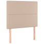 vidaXL Boxspringbett mit Matratze Cappuccino-Braun 90x190cm Kunstleder vidaXL Boxspringbett mit Matratze Cappuccino-Braun 90x190cm Kunstleder