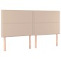 vidaXL Boxspringbett Matratze Cappuccino-Braun 200x200cm Kunstleder vidaXL Boxspringbett Matratze Cappuccino-Braun 200x200cm Kunstleder