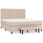 vidaXL Boxspringbett Matratze Cappuccino-Braun 180x200 cm Kunstleder vidaXL Boxspringbett Matratze Cappuccino-Braun 180x200 cm Kunstleder