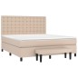 vidaXL Boxspringbett Matratze Cappuccino-Braun 180x200 cm Kunstleder vidaXL Boxspringbett Matratze Cappuccino-Braun 180x200 cm Kunstleder