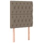 vidaXL Boxspringbett mit Matratze Taupe 80x200 cm Stoff vidaXL Boxspringbett mit Matratze Taupe 80x200 cm Stoff