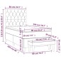 vidaXL Boxspringbett mit Matratze Taupe 80x200 cm Stoff vidaXL Boxspringbett mit Matratze Taupe 80x200 cm Stoff