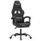 vidaXL Gaming-Stuhl mit Fußstütze Schwarz Kunstleder vidaXL Gaming-Stuhl mit Fußstütze Schwarz Kunstleder