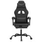 vidaXL Gaming-Stuhl mit Fußstütze Schwarz Kunstleder vidaXL Gaming-Stuhl mit Fußstütze Schwarz Kunstleder