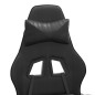 vidaXL Gaming-Stuhl mit Fußstütze Schwarz Kunstleder vidaXL Gaming-Stuhl mit Fußstütze Schwarz Kunstleder