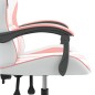 vidaXL Gaming-Stuhl Weiß und Rosa Kunstleder vidaXL Gaming-Stuhl Weiß und Rosa Kunstleder