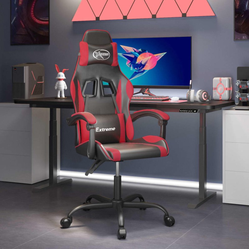 vidaXL Gaming-Stuhl Schwarz und Rot Kunstleder vidaXL Gaming-Stuhl Schwarz und Rot Kunstleder