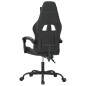vidaXL Gaming-Stuhl Schwarz und Grau Kunstleder