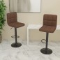 vidaXL Barhocker 2 Stk. Braun Stoff vidaXL Barhocker 2 Stk. Braun Stoff