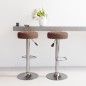 vidaXL Barhocker 2 Stk. Braun Stoff vidaXL Barhocker 2 Stk. Braun Stoff