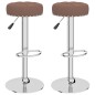 vidaXL Barhocker 2 Stk. Braun Stoff vidaXL Barhocker 2 Stk. Braun Stoff
