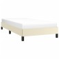 vidaXL Bettgestell Creme 90x190 cm Kunstleder