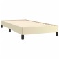 vidaXL Bettgestell Creme 90x190 cm Kunstleder