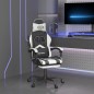 vidaXL Gaming-Stuhl mit Fußstütze Drehbar Schwarz & Weiß Kunstleder vidaXL Gaming-Stuhl mit Fußstütze Drehbar Schwarz & Weiß Kunstleder