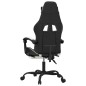 vidaXL Gaming-Stuhl mit Fußstütze Drehbar Schwarz & Weiß Kunstleder vidaXL Gaming-Stuhl mit Fußstütze Drehbar Schwarz & Weiß Kunstleder