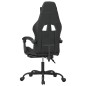 vidaXL Gaming-Stuhl mit Fußstütze Drehbar Schwarz Kunstleder vidaXL Gaming-Stuhl mit Fußstütze Drehbar Schwarz Kunstleder