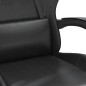 vidaXL Gaming-Stuhl mit Fußstütze Drehbar Schwarz Kunstleder vidaXL Gaming-Stuhl mit Fußstütze Drehbar Schwarz Kunstleder