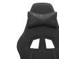 vidaXL Gaming-Stuhl mit Fußstütze Drehbar Schwarz Kunstleder vidaXL Gaming-Stuhl mit Fußstütze Drehbar Schwarz Kunstleder
