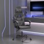 vidaXL Gaming-Stuhl Drehbar Schwarz und Grau Kunstleder vidaXL Gaming-Stuhl Drehbar Schwarz und Grau Kunstleder