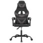 vidaXL Gaming-Stuhl Drehbar Schwarz und Grau Kunstleder vidaXL Gaming-Stuhl Drehbar Schwarz und Grau Kunstleder