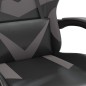 vidaXL Gaming-Stuhl Drehbar Schwarz und Grau Kunstleder vidaXL Gaming-Stuhl Drehbar Schwarz und Grau Kunstleder
