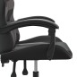vidaXL Gaming-Stuhl Drehbar Schwarz und Grau Kunstleder vidaXL Gaming-Stuhl Drehbar Schwarz und Grau Kunstleder