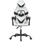 vidaXL Gaming-Stuhl Drehbar Weiß und Schwarz Kunstleder vidaXL Gaming-Stuhl Drehbar Weiß und Schwarz Kunstleder