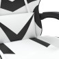 vidaXL Gaming-Stuhl Drehbar Weiß und Schwarz Kunstleder vidaXL Gaming-Stuhl Drehbar Weiß und Schwarz Kunstleder