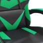 vidaXL Gaming-Stuhl mit Fußstütze Drehbar Schwarz & Grün Kunstleder vidaXL Gaming-Stuhl mit Fußstütze Drehbar Schwarz & Grün Kunstleder