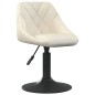 vidaXL Esszimmerstühle 4 Stk. Drehbar Creme Samt vidaXL Esszimmerstühle 4 Stk. Drehbar Creme Samt