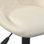 vidaXL Esszimmerstühle 4 Stk. Drehbar Creme Samt vidaXL Esszimmerstühle 4 Stk. Drehbar Creme Samt