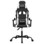 vidaXL Gaming-Stuhl Drehbar Schwarz und Weiß Kunstleder vidaXL Gaming-Stuhl Drehbar Schwarz und Weiß Kunstleder