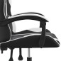 vidaXL Gaming-Stuhl Drehbar Schwarz und Weiß Kunstleder vidaXL Gaming-Stuhl Drehbar Schwarz und Weiß Kunstleder