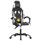 vidaXL Gaming-Stuhl Drehbar Schwarz und Weiß Kunstleder vidaXL Gaming-Stuhl Drehbar Schwarz und Weiß Kunstleder