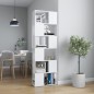 vidaXL Bücherregal Raumteiler Weiß 60x24x186 cm vidaXL Bücherregal Raumteiler Weiß 60x24x186 cm