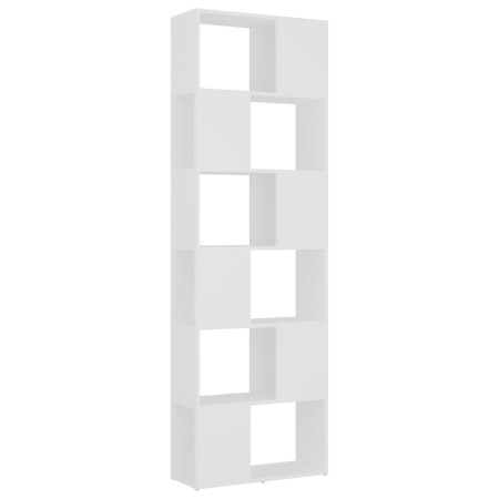 vidaXL Bücherregal Raumteiler Weiß 60x24x186 cm