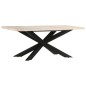 vidaXL Esstisch 180 x 90 x 76 cm Massives Gebleichtes Mangoholz vidaXL Esstisch 180 x 90 x 76 cm Massives Gebleichtes Mangoholz